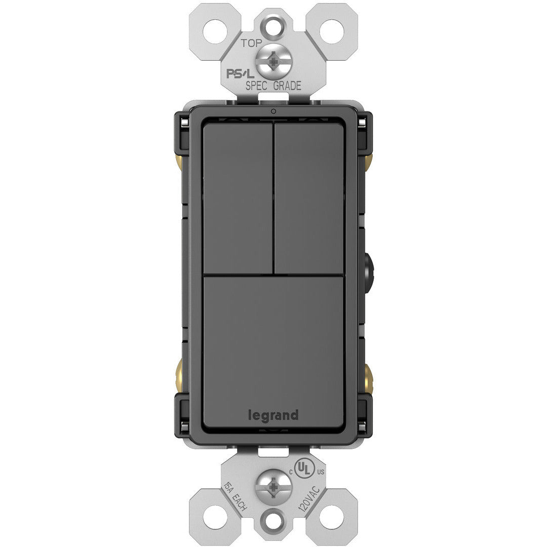 Legrand radiant Two SinglePole Switches & Single Pole/3Way Switch