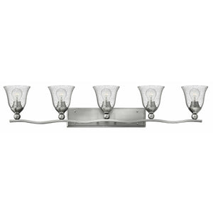 Bolla Vanity Light Brushed Nickel with Clear glass