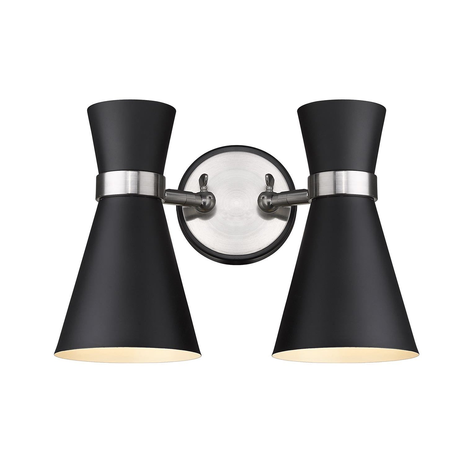 Soriano Wall Sconce Matte Black + Brushed Nickel