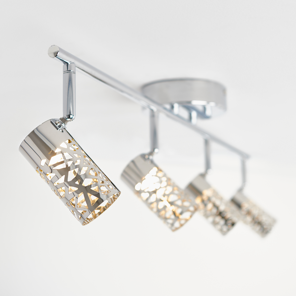 Crystal track outlet lighting