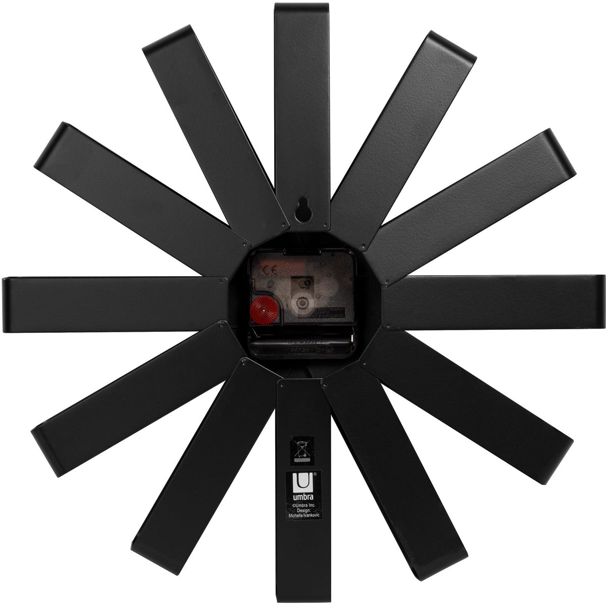 Umbra Ribbon Analog Round Wall Clock at