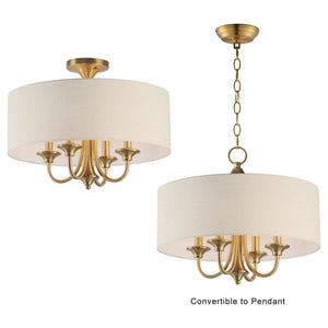 Bongo 4-Light Pendant / Semi Flush Mount