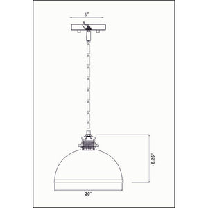 Landry 1-Light 20" Pendant