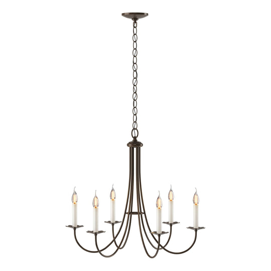 Simple Sweep 6-Arm Chandelier