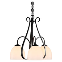 Sweeping Taper 3-Arm Chandelier
