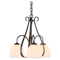 Sweeping Taper 3-Arm Chandelier