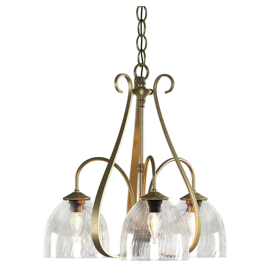 Sweeping Taper 3-Arm Chandelier