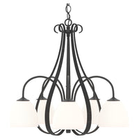 Sweeping Taper 5-Arm Chandelier