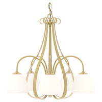 Sweeping Taper 5-Arm Chandelier