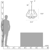 Flora 5-Arm Chandelier