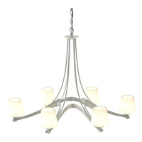 Oval Ribbon 6-Arm Chandelier