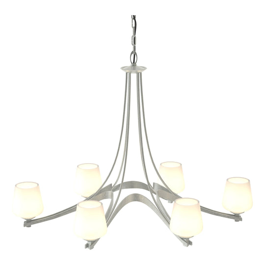 Oval Ribbon 6-Arm Chandelier