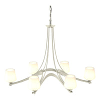 Oval Ribbon 6-Arm Chandelier