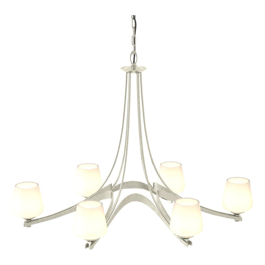 Oval Ribbon 6-Arm Chandelier