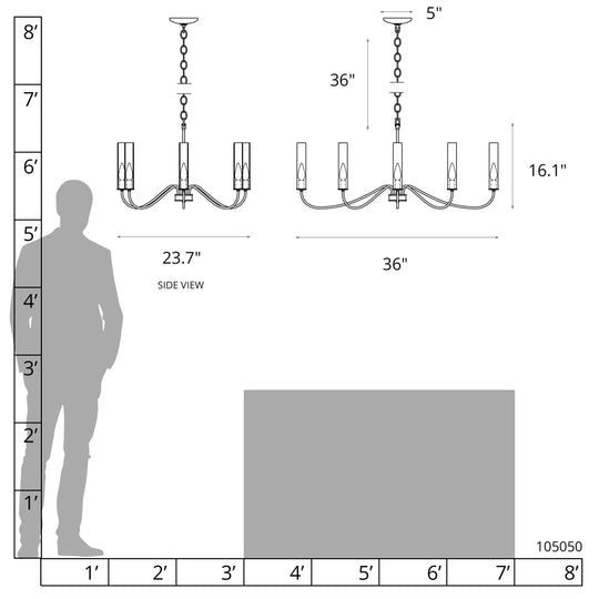 Grace 8-Arm Chandelier