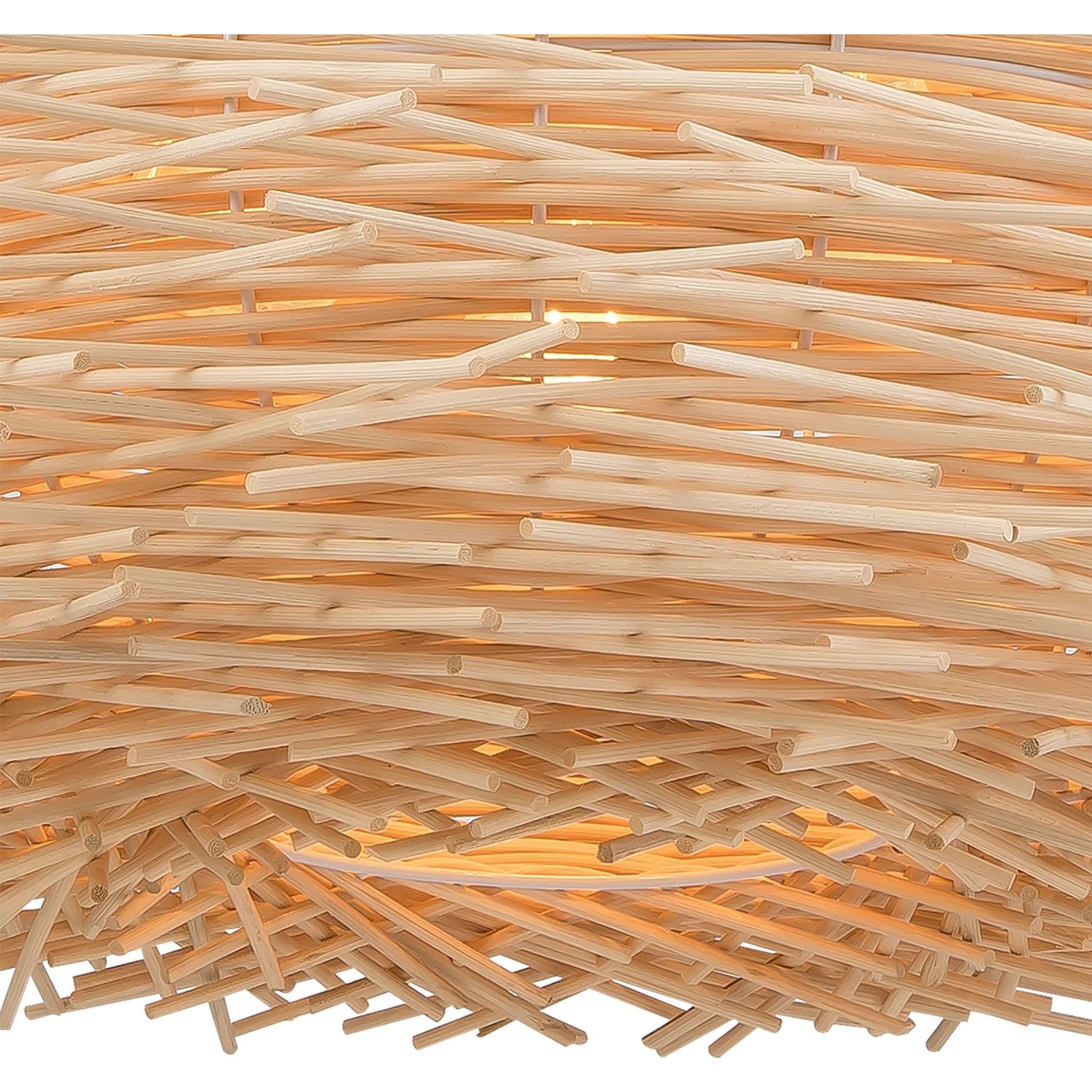 Bamboo Nest 23" Wide 3-Light Chandelier