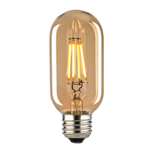 LED Medium Bulb - Shape T14 Base E26 2700K - Light Gold Tint