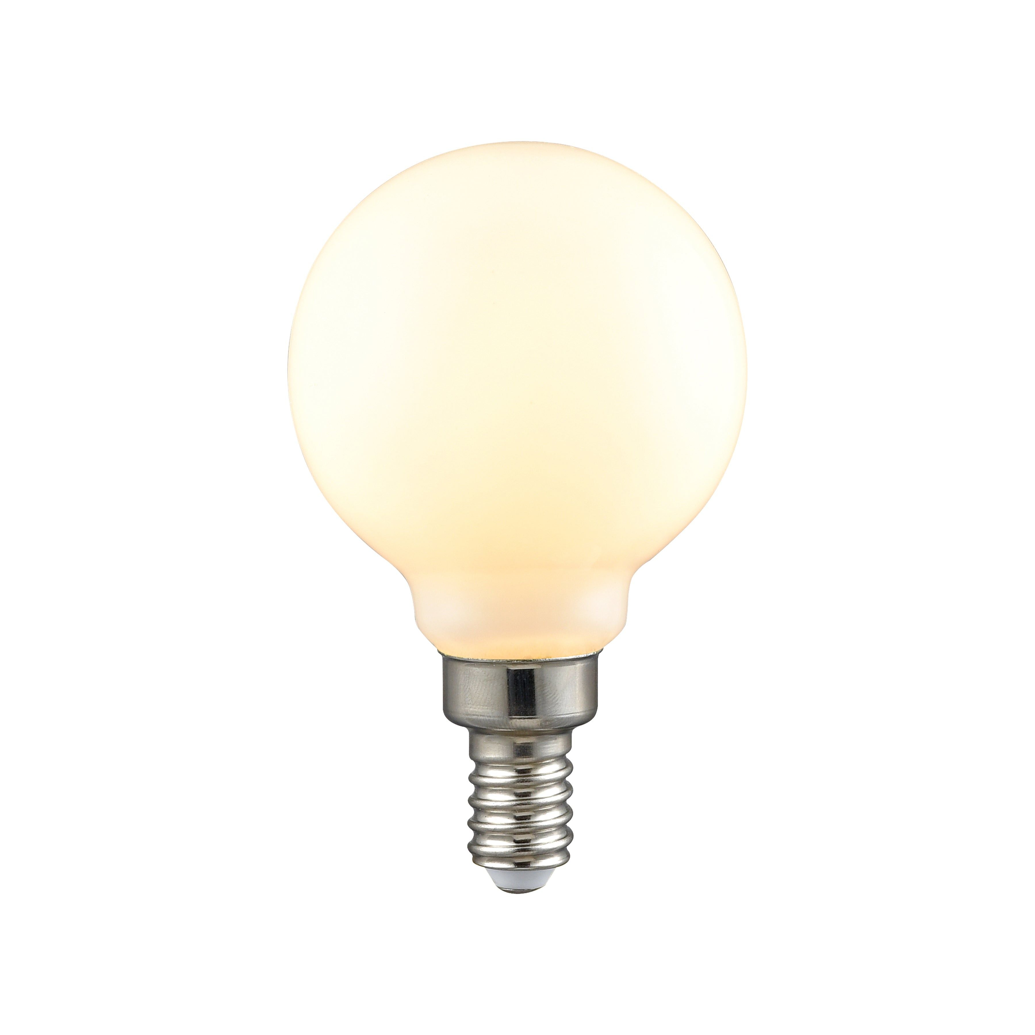 LED Candelabra Bulb - Shape G16.5 Base E12 2700K - Frosted