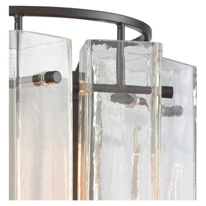 Cubic Glass 12" High 1-Light Sconce