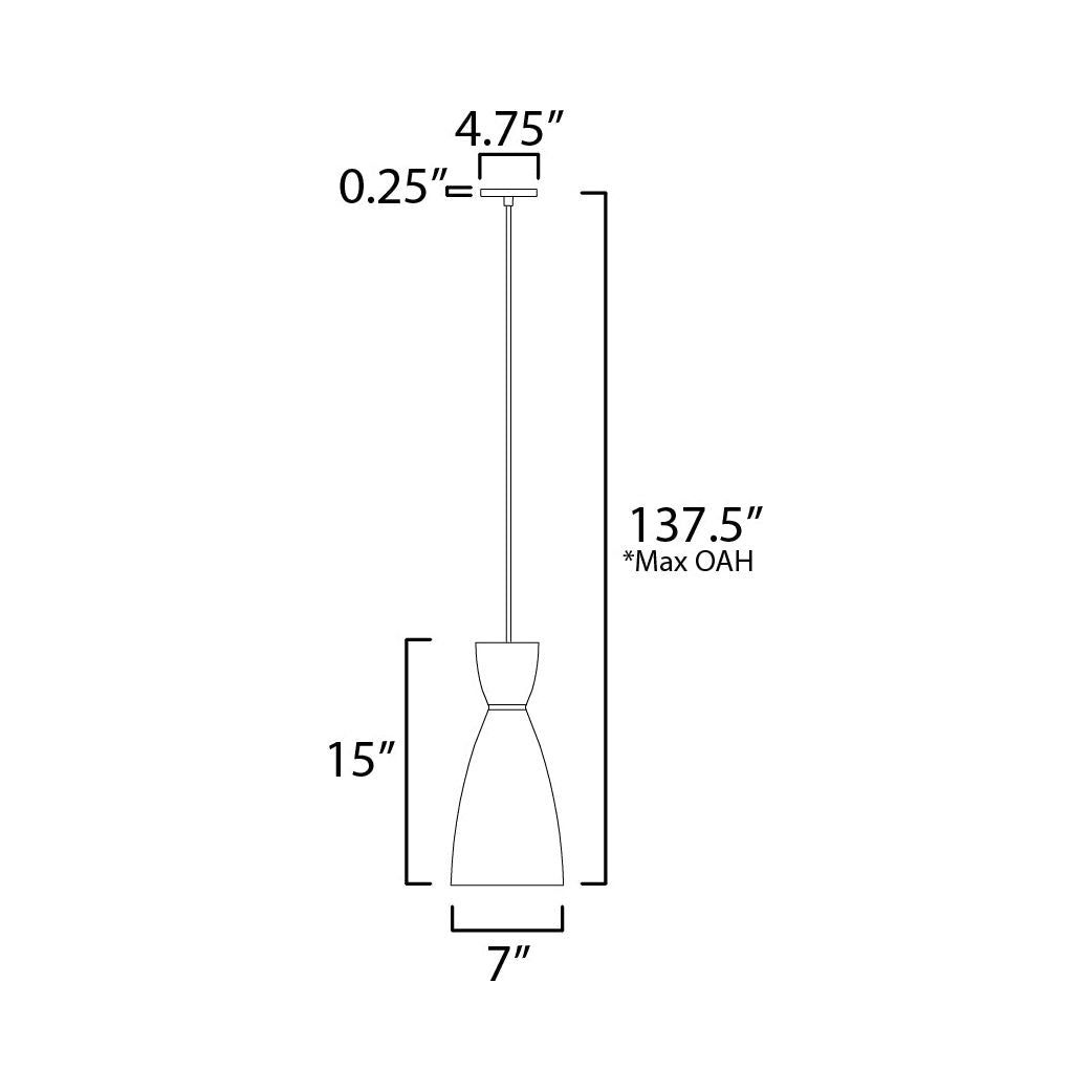 Carillon 1-Light Elongated Mini Pendant