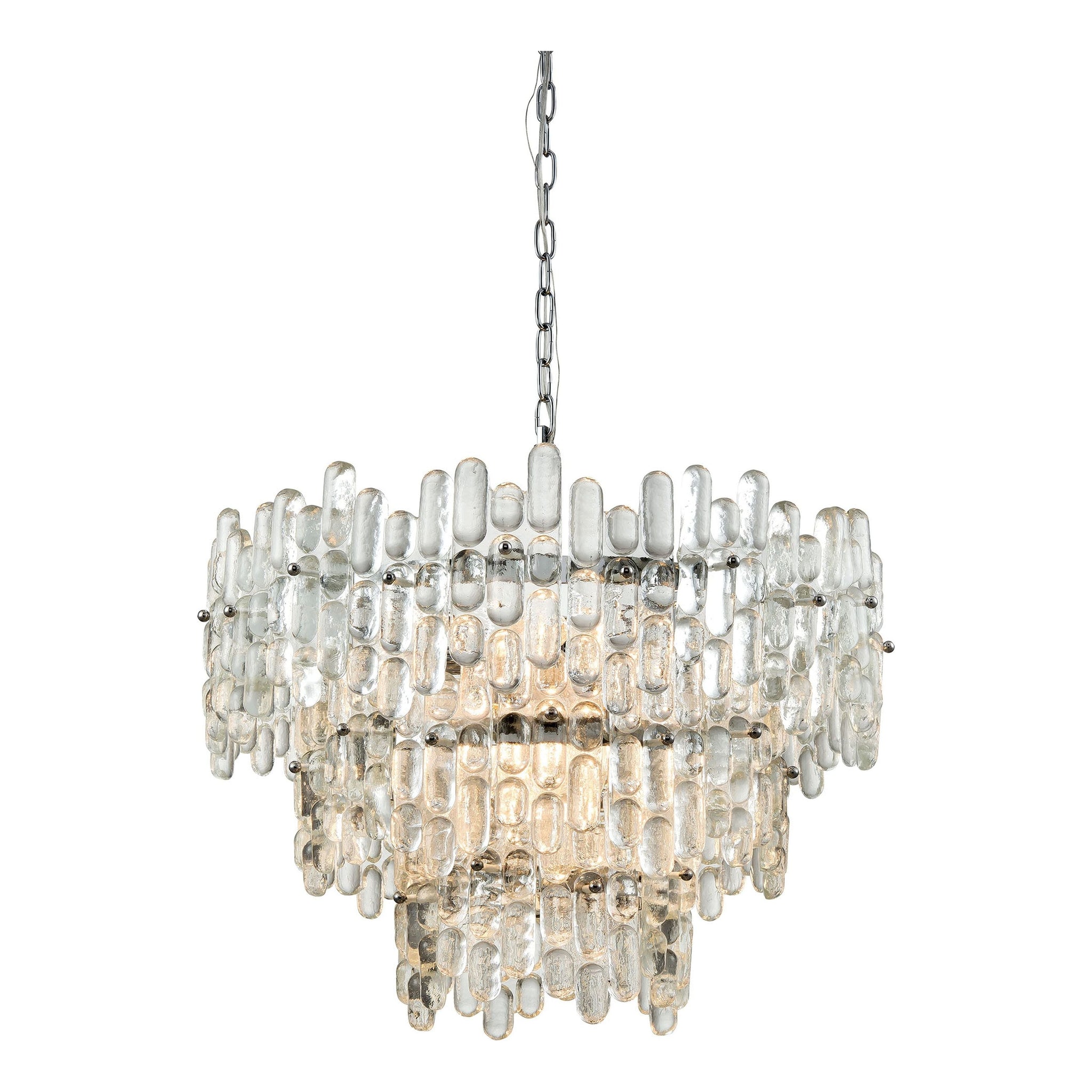 Icy Reception 27" Wide 9-Light Chandelier