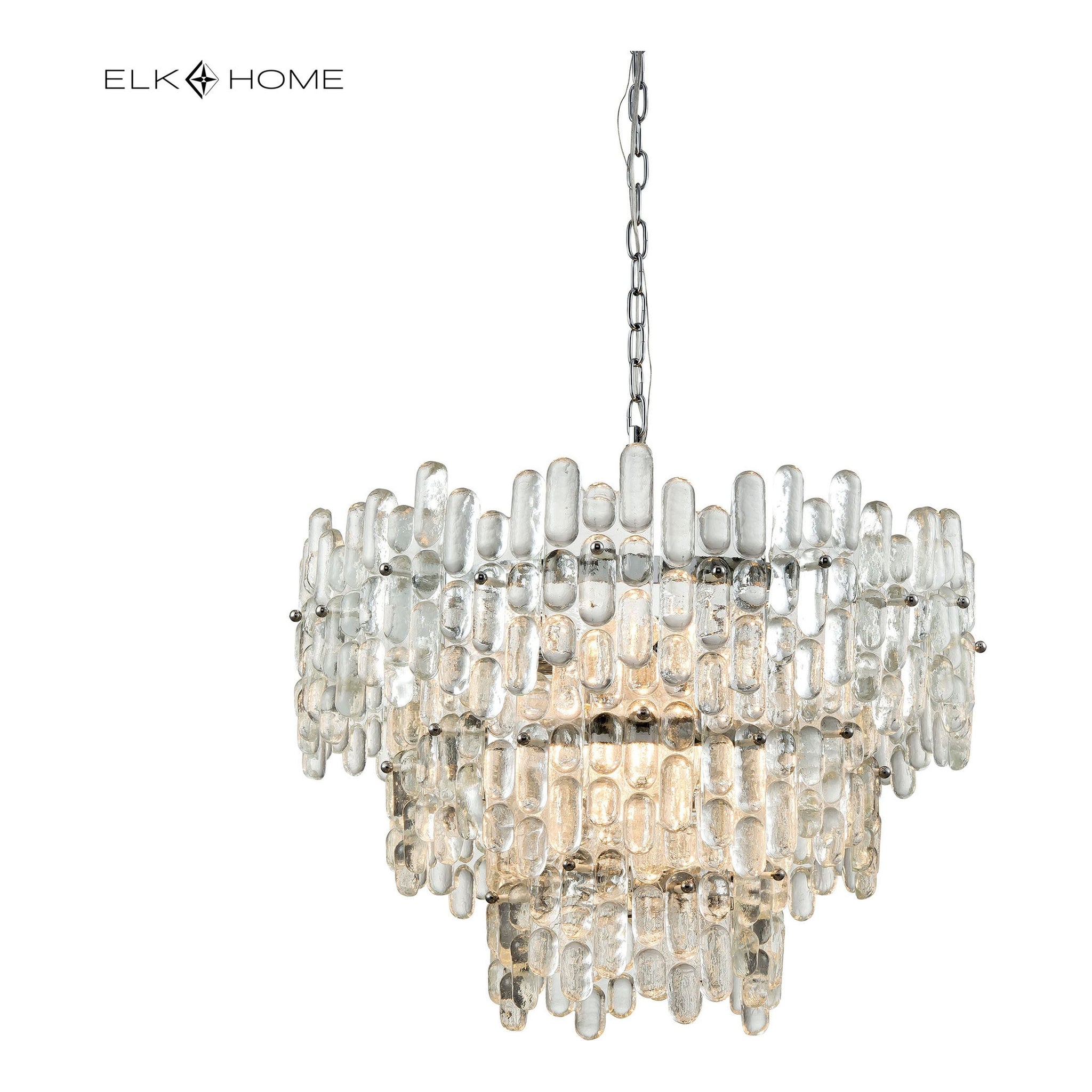 Icy Reception 27" Wide 9-Light Chandelier
