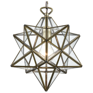 Moravian Star 12" Wide 1-Light Mini Pendant
