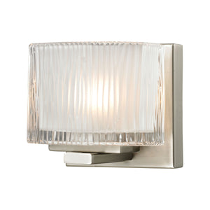 Chiseled Glass 5" Wide 1-Light Vanity Light