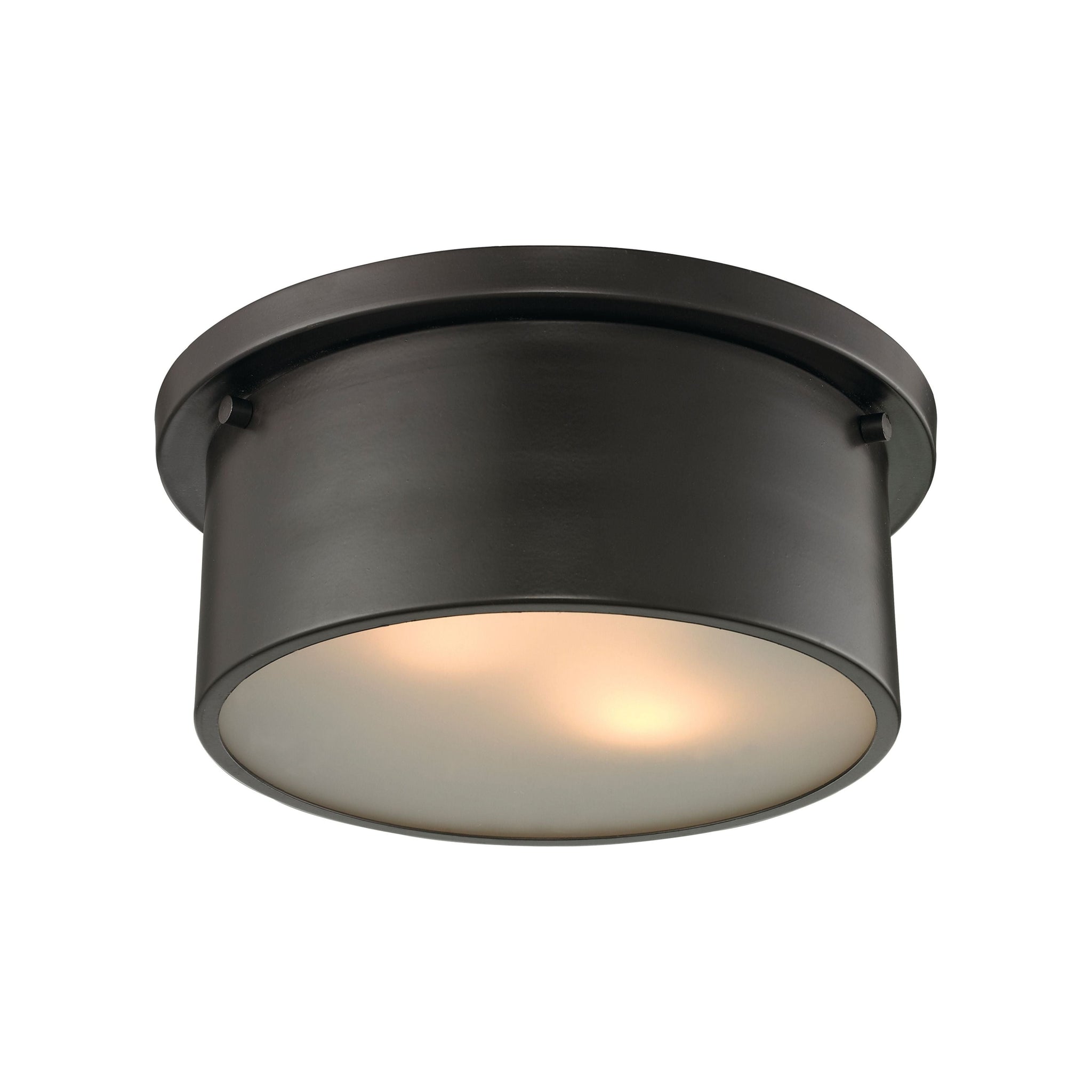 Simpson 10" Wide 2-Light Flush Mount