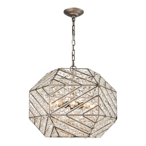 Constructs 20" Wide 8-Light Chandelier