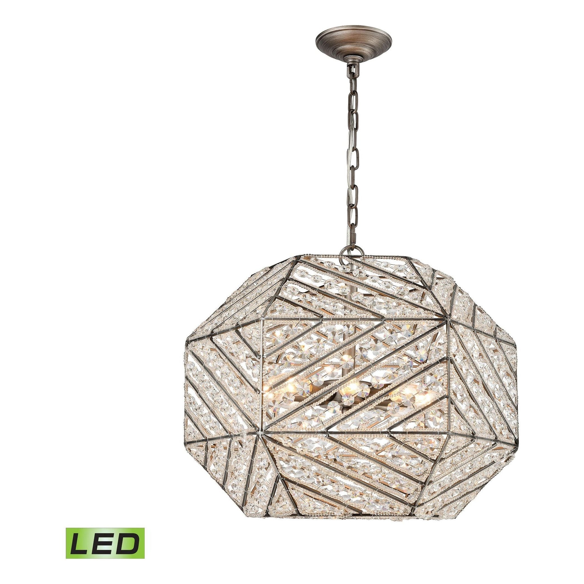 Constructs 20" Wide 8-Light Chandelier