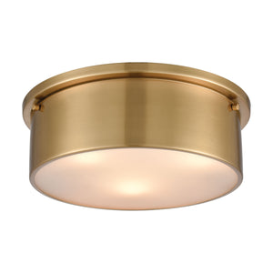 Simpson 14" Wide 3-Light Flush Mount