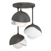 Brooklyn 3-Light Double Shade Semi-Flush