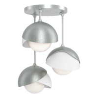 Brooklyn 3-Light Double Shade Semi-Flush