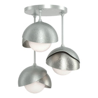 Brooklyn 3-Light Double Shade Semi-Flush