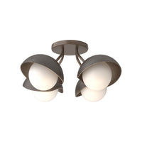 Brooklyn 4-Light Single Shade Semi-Flush