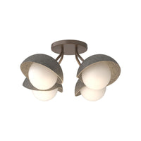 Brooklyn 4-Light Single Shade Semi-Flush
