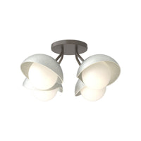 Brooklyn 4-Light Single Shade Semi-Flush