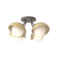 Brooklyn 4-Light Single Shade Semi-Flush