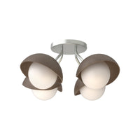 Brooklyn 4-Light Single Shade Semi-Flush