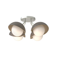 Brooklyn 4-Light Single Shade Semi-Flush