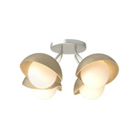Brooklyn 4-Light Single Shade Semi-Flush