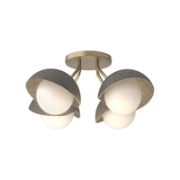 Brooklyn 4-Light Single Shade Semi-Flush