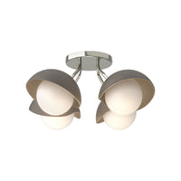 Brooklyn 4-Light Single Shade Semi-Flush