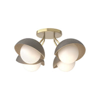Brooklyn 4-Light Single Shade Semi-Flush