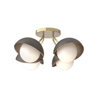 Brooklyn 4-Light Single Shade Semi-Flush