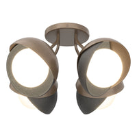 Brooklyn 4-Light Double Shade Semi-Flush
