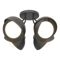 Brooklyn 4-Light Double Shade Semi-Flush