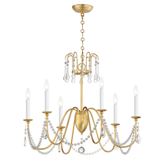 Plumette 6-Light Chandelier with Crystal