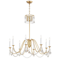 Plumette 8-Light Chandelier with Crystal